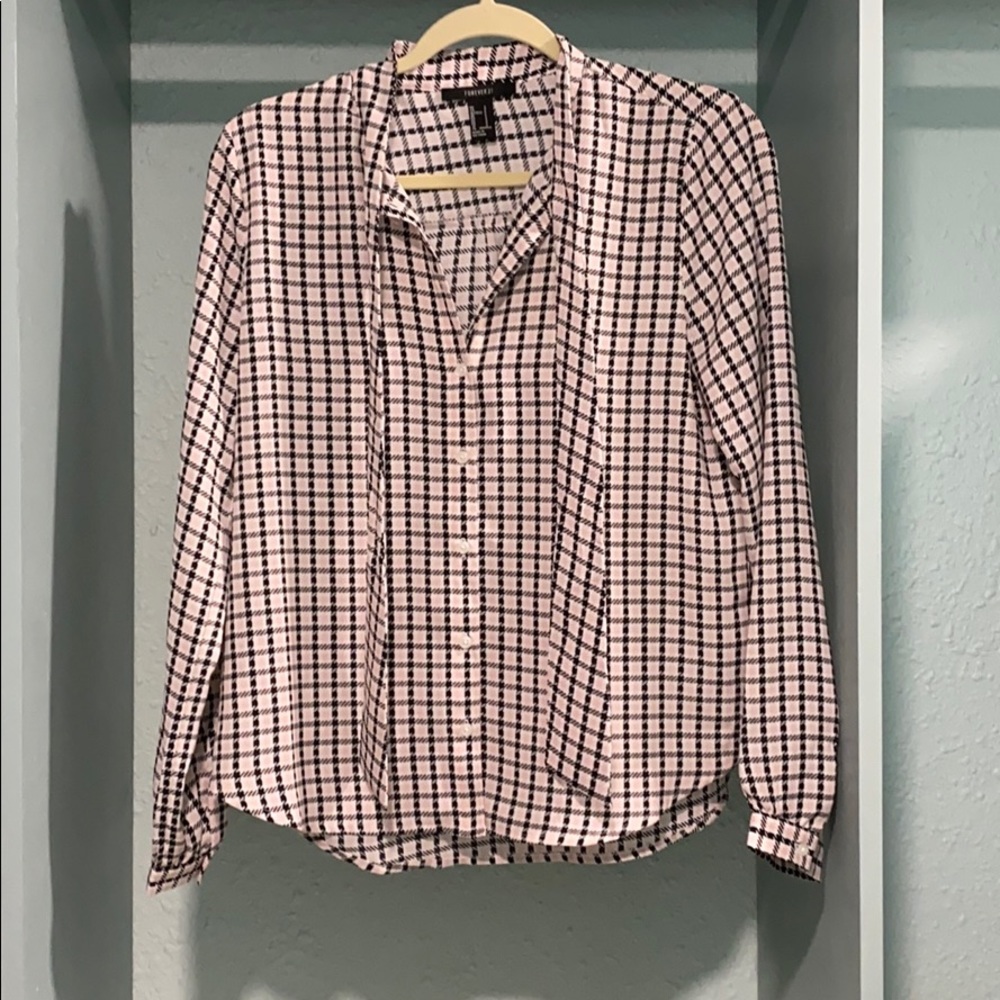 Argyle Pink Forever 21 Button up